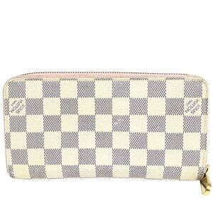 Authentic Louis Vuitton Zippy Damier Azur Wallet jp170-111125